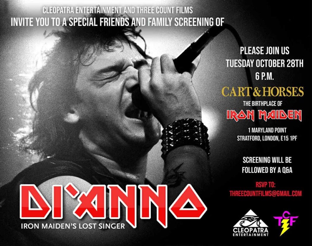 DiAnno-Iron-Maidens-lost-singer Paul Di'Anno: Iron Maiden's Lost Singer premiered at Cart & Horses