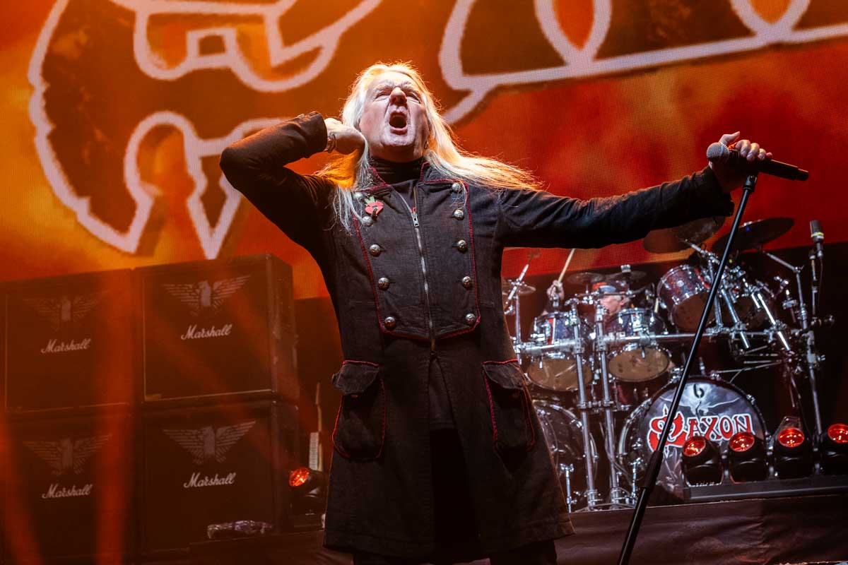 Saxon - Eventim Apollo - 15 November 2025. Photo: Steve Ritchie/MetalTalk