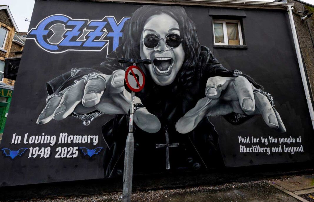 Ozzy-Mural--5-Kennys-Vinyl-Vault---Abertillery---Photo-Pual-Hutchings Ozzy Osbourne Mural - Kenny's Vinyl Vault, 21 Church Street, Abertillery, a mere stone's throw from the Steelhouse mountain top. Photo: Paul Hutchings/MetalTalk