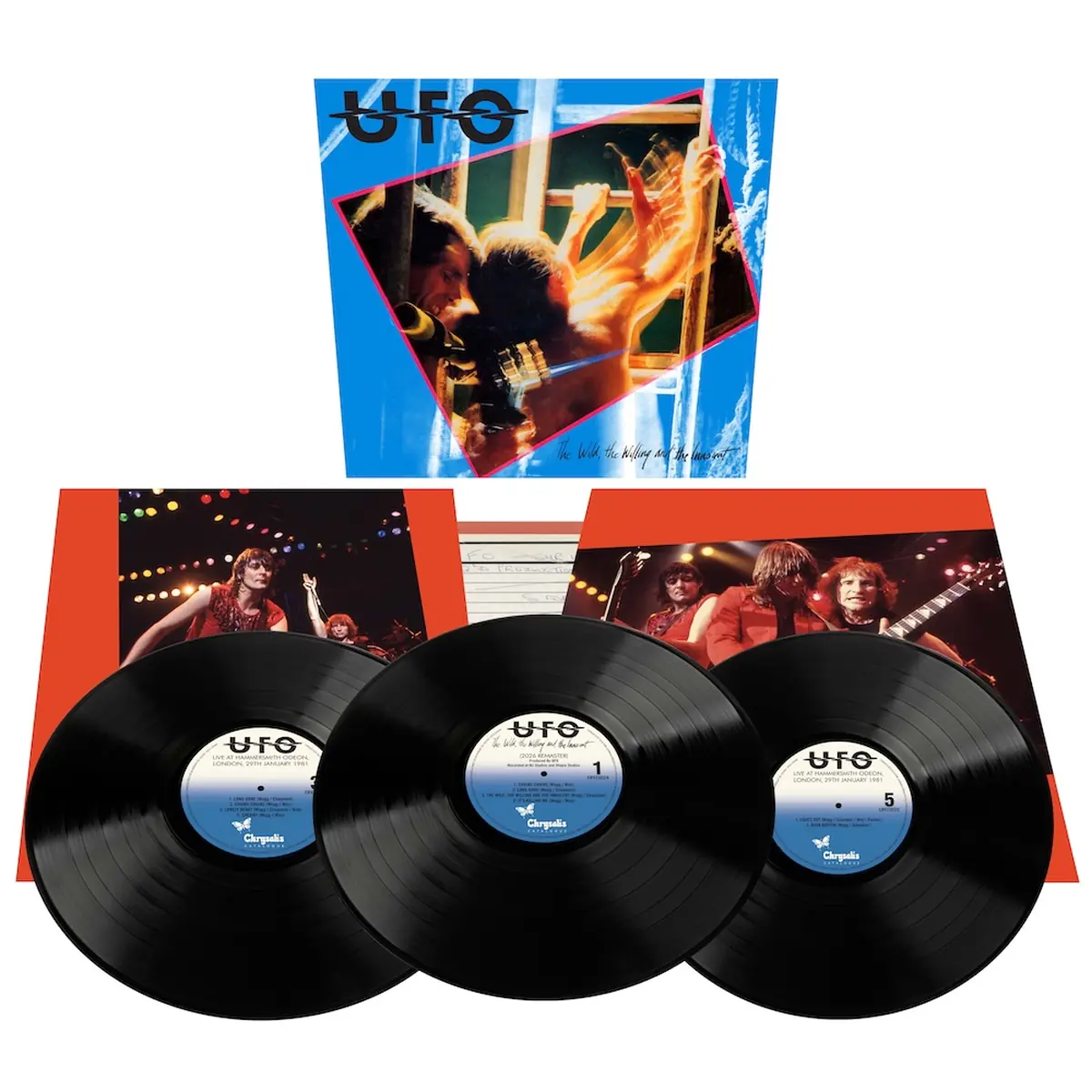 UFO The Wild, The Willing And The Innocent (2026 Remaster – Deluxe Edition) is released on double CD and 3LP on 1 May 2026 on Chrysalis Records