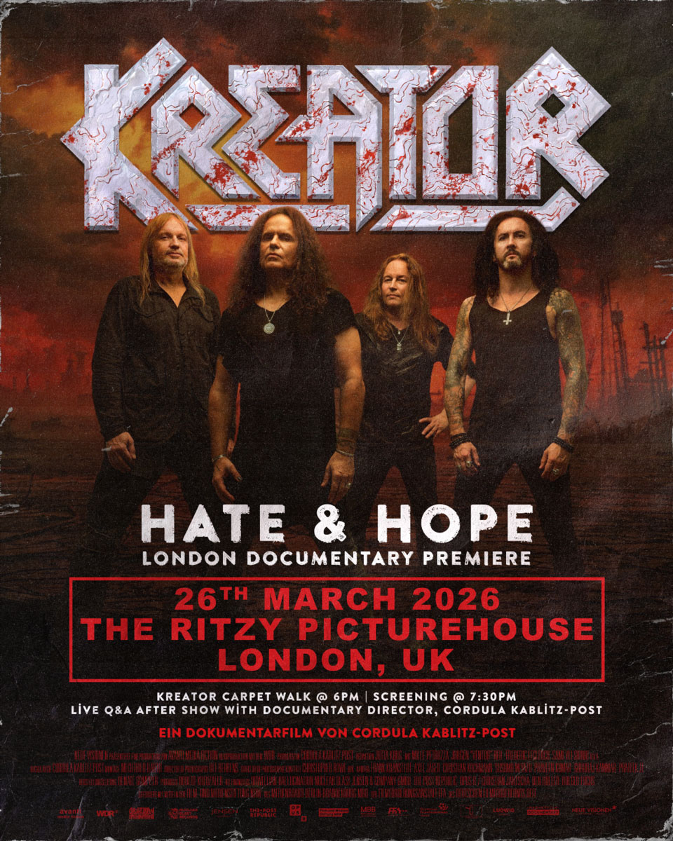 Kreator-Hate-and-Hope-Film-Premiere Kreator Bring Hate And Hope Documentary To London With Thunderflix Premiere