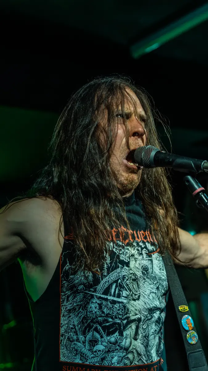Exhumed - The Grove Newcastle - 5 April 2026 Photo thedailyddtMetalTalk | MetalTalk - Heavy Metal News Reviews and Interviews Exhumed - The Grove, Newcastle - 5 April 2026. Photo: thedailyddt/MetalTalk
