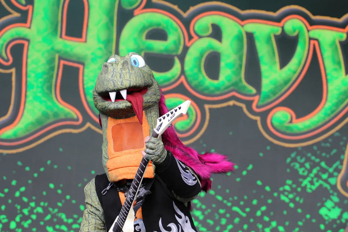 Heavysaurus - Bloodstock Festival 2026 Photo Adrian StonleyMetalTalk | MetalTalk - Heavy Metal News Reviews and Interviews Heavysaurus - Bloodstock Festival 2026. Photo: Adrian Stonley/MetalTalk