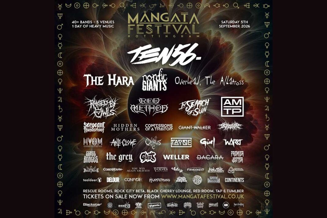 Nine bands ready to ignite the mosh pits at Mangata Festival 2026 in Nottingham.
